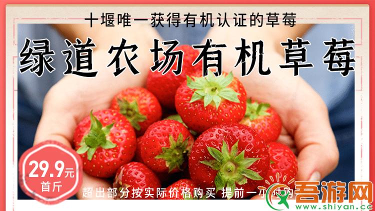 【绿道农场有机草莓】29.9元/首斤，超出部分按实际价格购买，提前1小时购买~