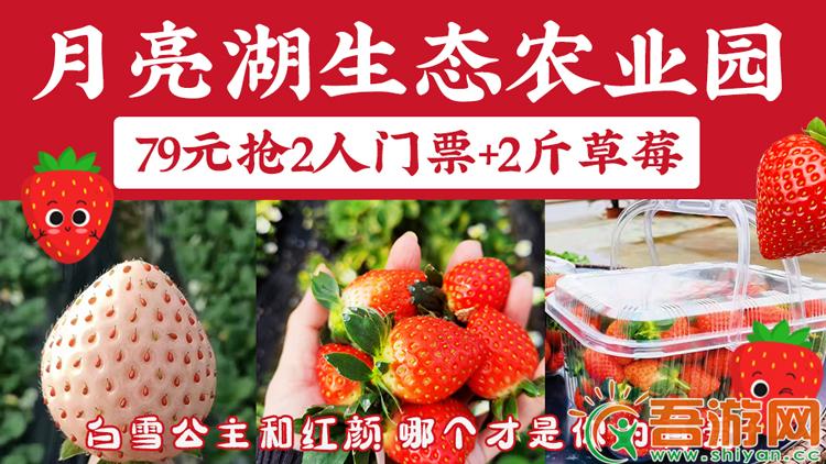 【月亮湖生态农业园】79元抢双人门票+2斤草莓